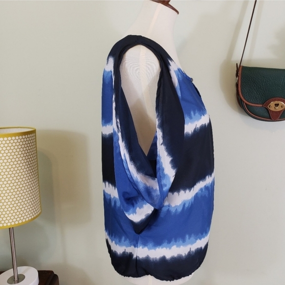 Converse Watercolor Batwing Silk-like Blouse - Picture 3 of 4